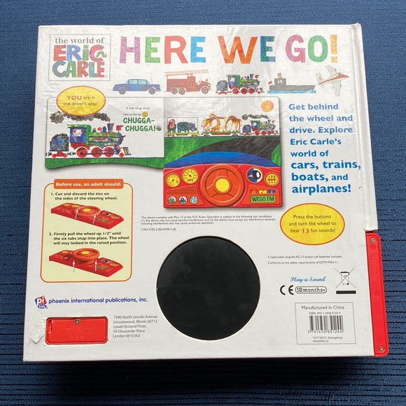 Eric Carle Here We Go Play-a-sound board book - Picture 3 of 4